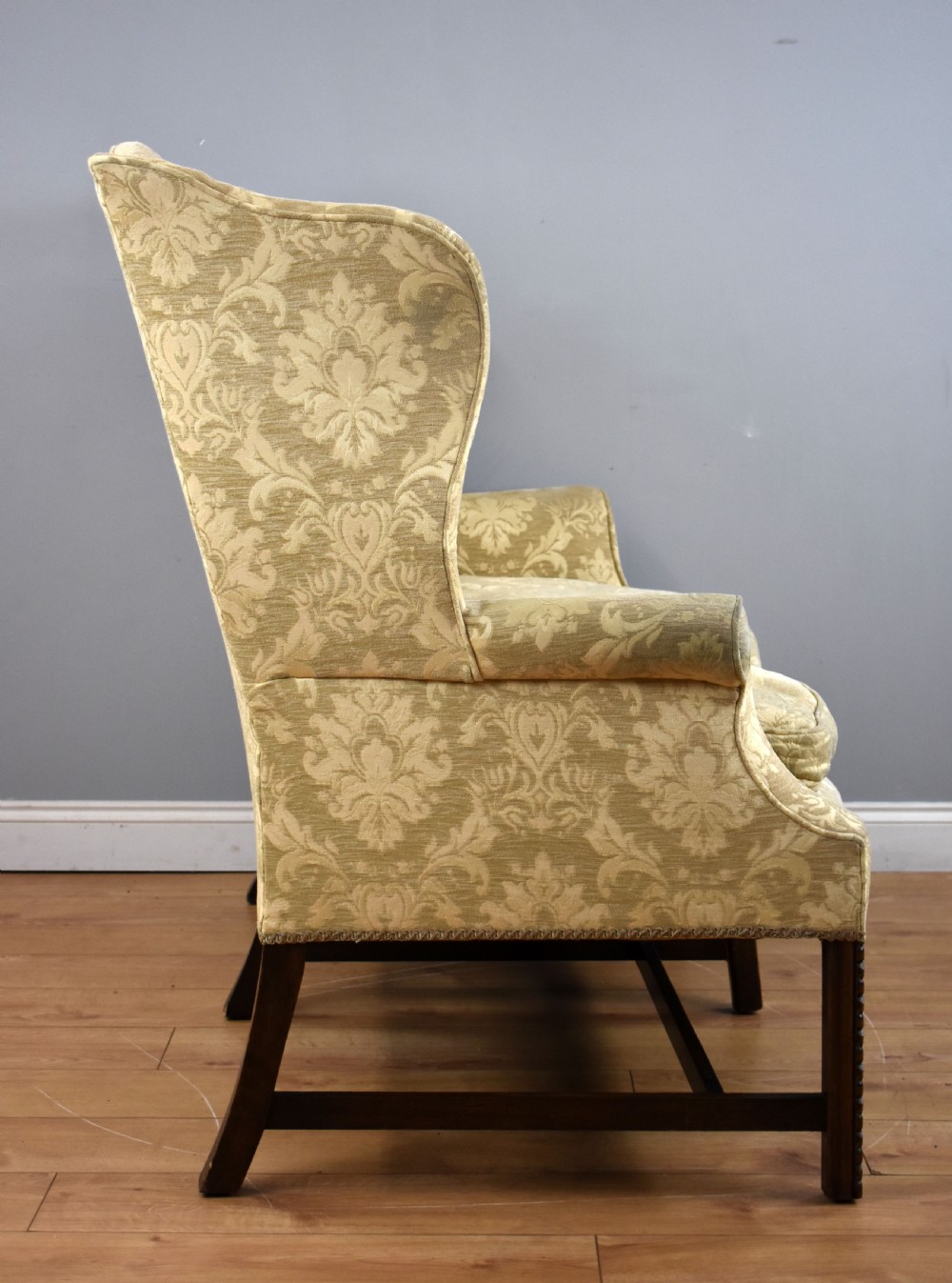 Georgian Style Wing Back Settee View VII