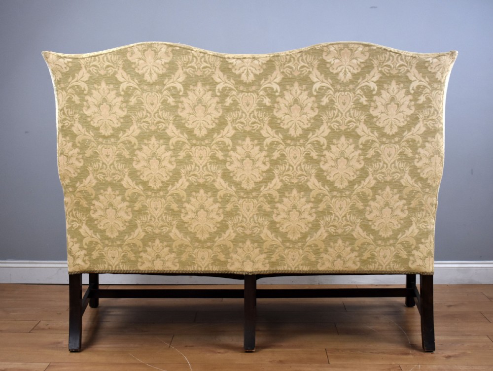Georgian Style Wing Back Settee View VIII