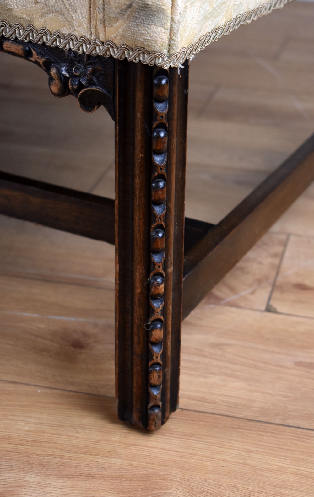 Georgian Style Wing Back Settee View XIV