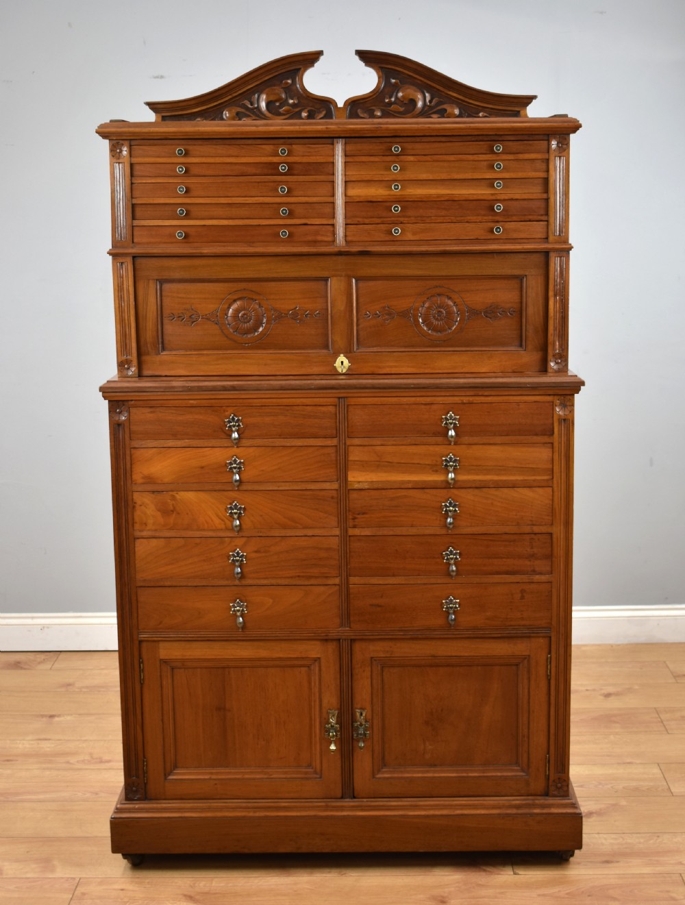 Victorian Walnut Dental Cabinet