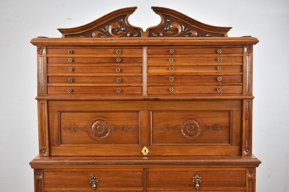 Victorian Walnut Dental Cabinet View II