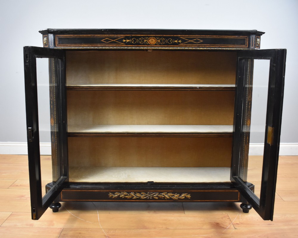 Victorian Ebonised Pier Cabinet View V