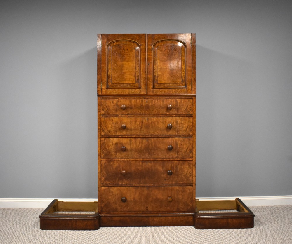Victorian Burr Walnut Wardrobe View III