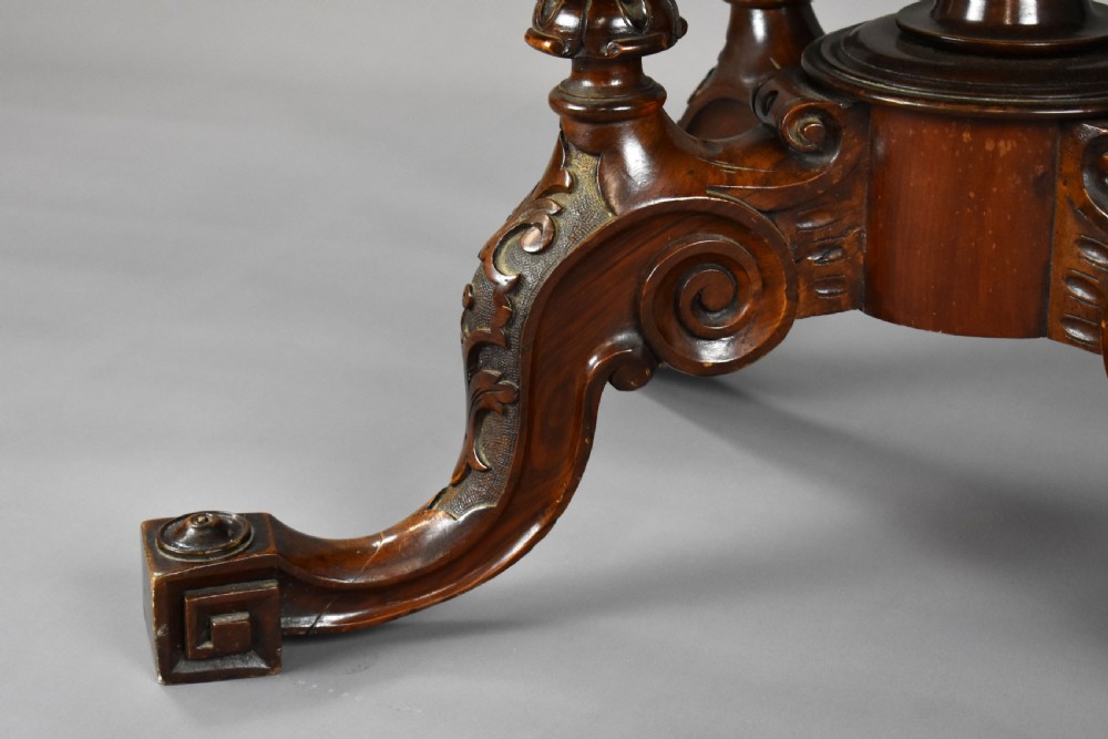 Victorian Burr Walnut Oval Loo Table View VIII