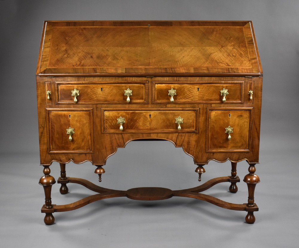 William & Mary Style Walnut Bureau View II