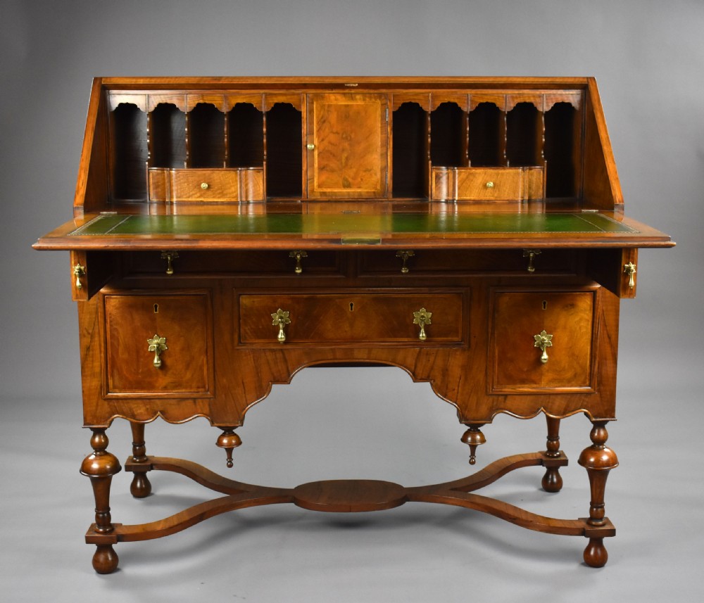 William & Mary Style Walnut Bureau View III