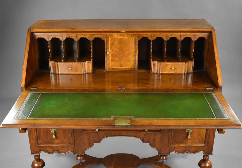 William & Mary Style Walnut Bureau View V