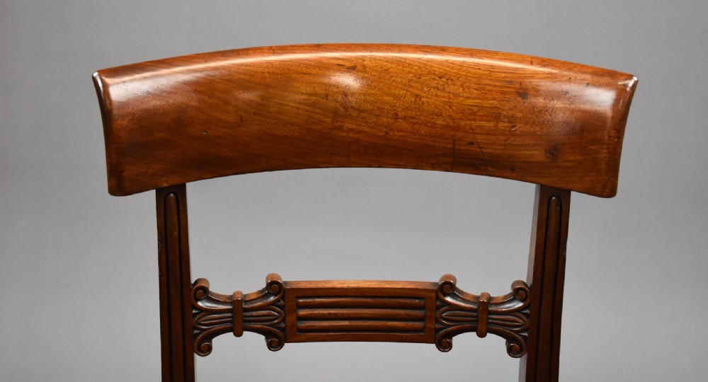 Set of 4 George III Mahogany Dining Chairs View VII