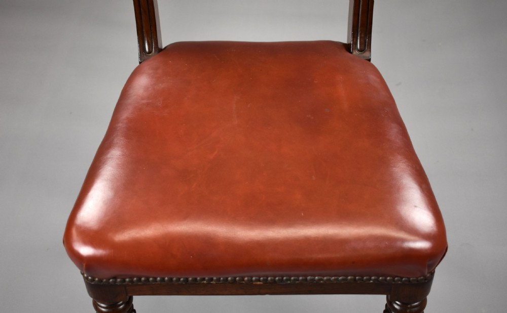 Set of 4 George III Mahogany Dining Chairs View XI