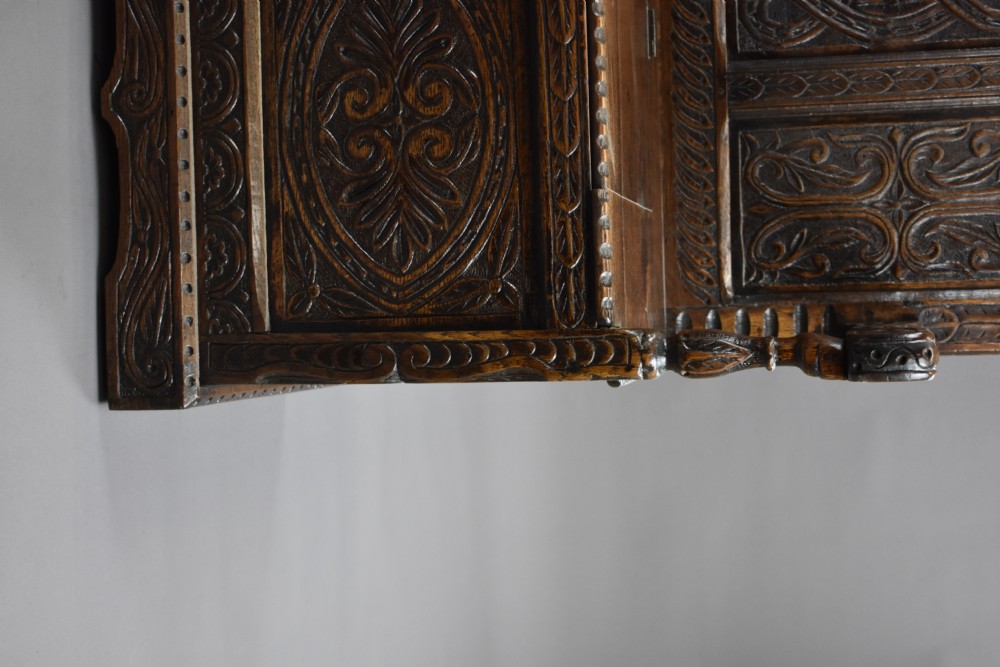 19th Century Carved Oak Bench View XV