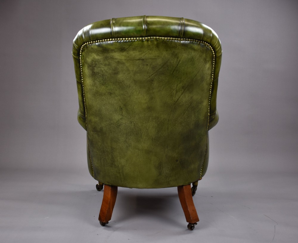 William IV Hand Dyed Leather Armchair View IV