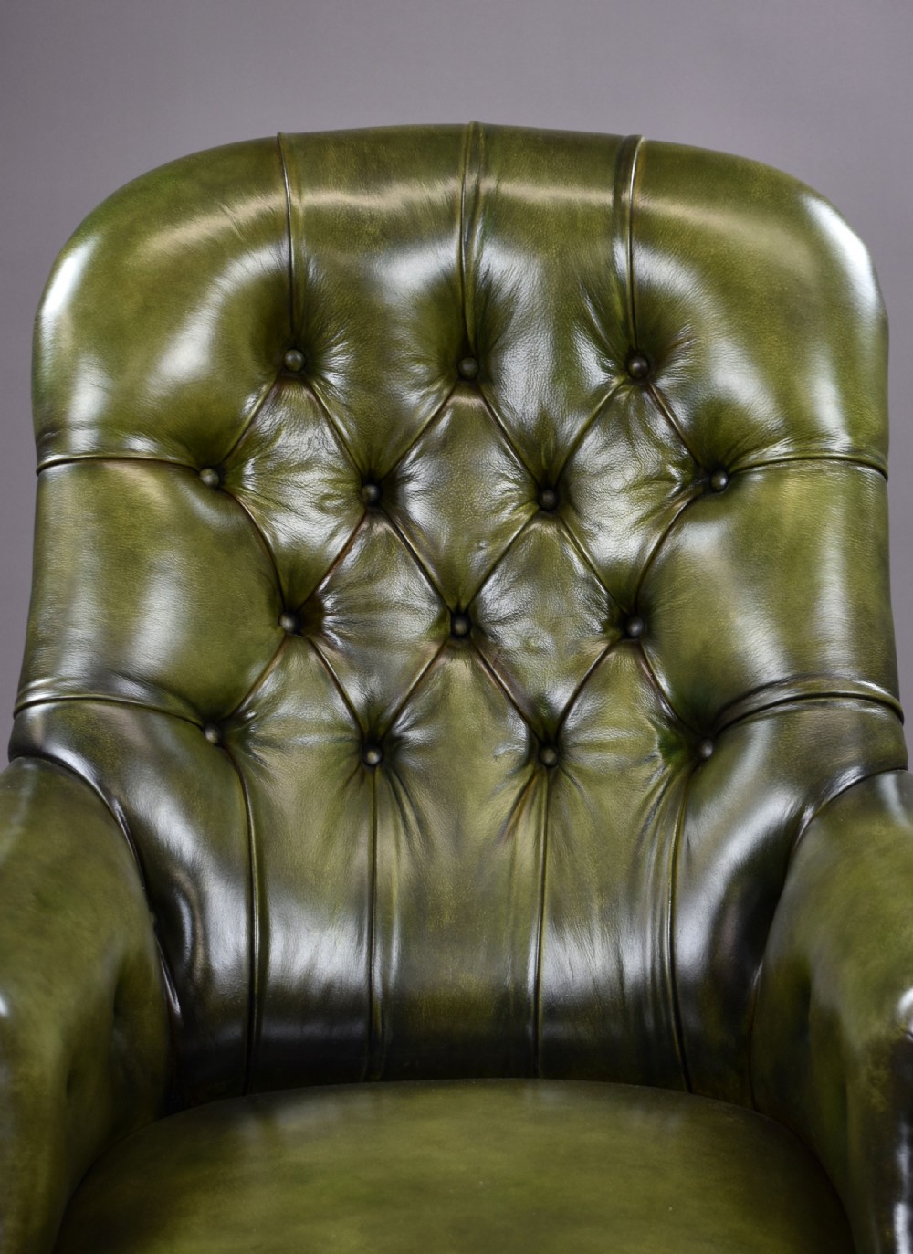 William IV Hand Dyed Leather Armchair View VII