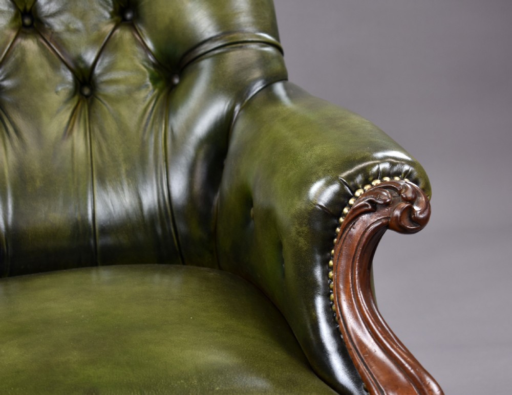William IV Hand Dyed Leather Armchair View IX