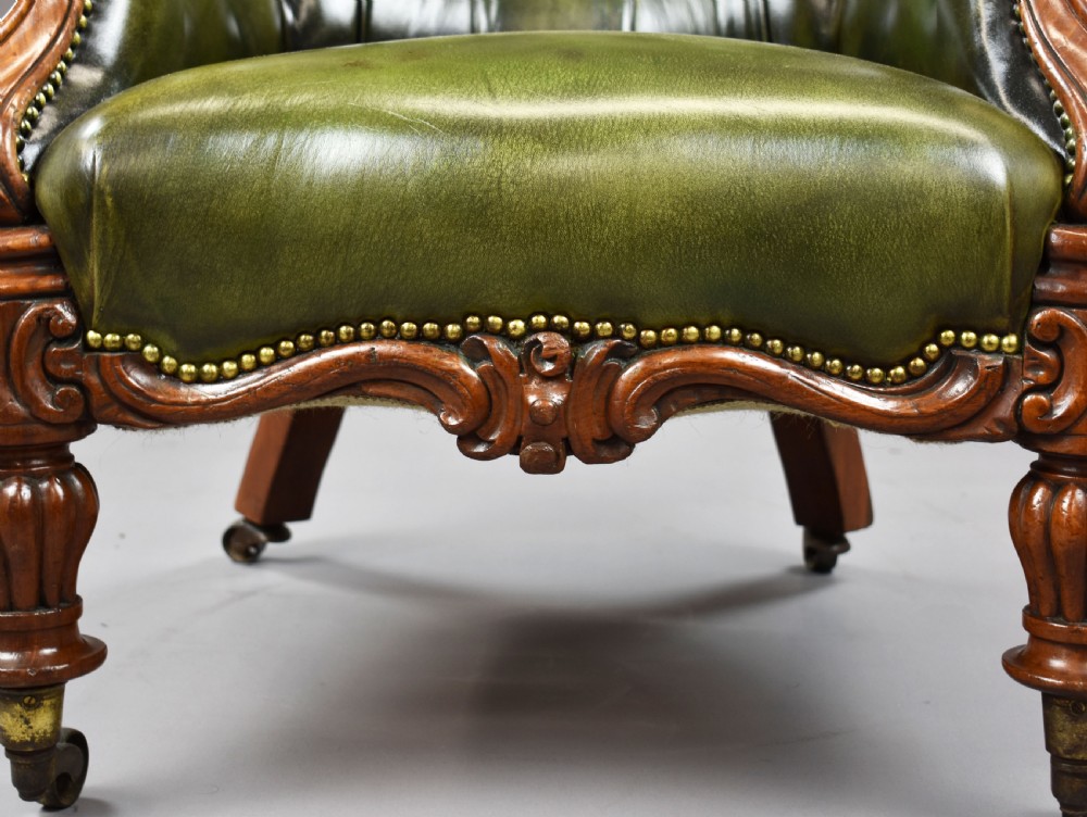 William IV Hand Dyed Leather Armchair View XI