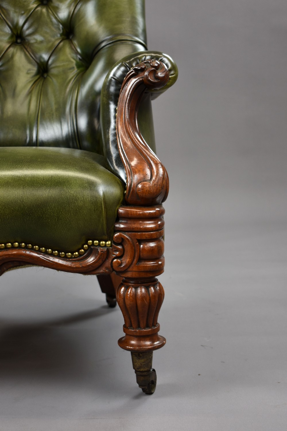 William IV Hand Dyed Leather Armchair View XII