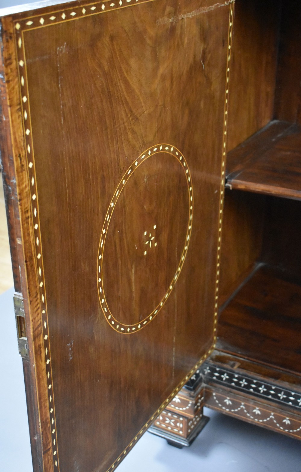 19th Century Profusely Inlaid Mahogany Cabinet View XX