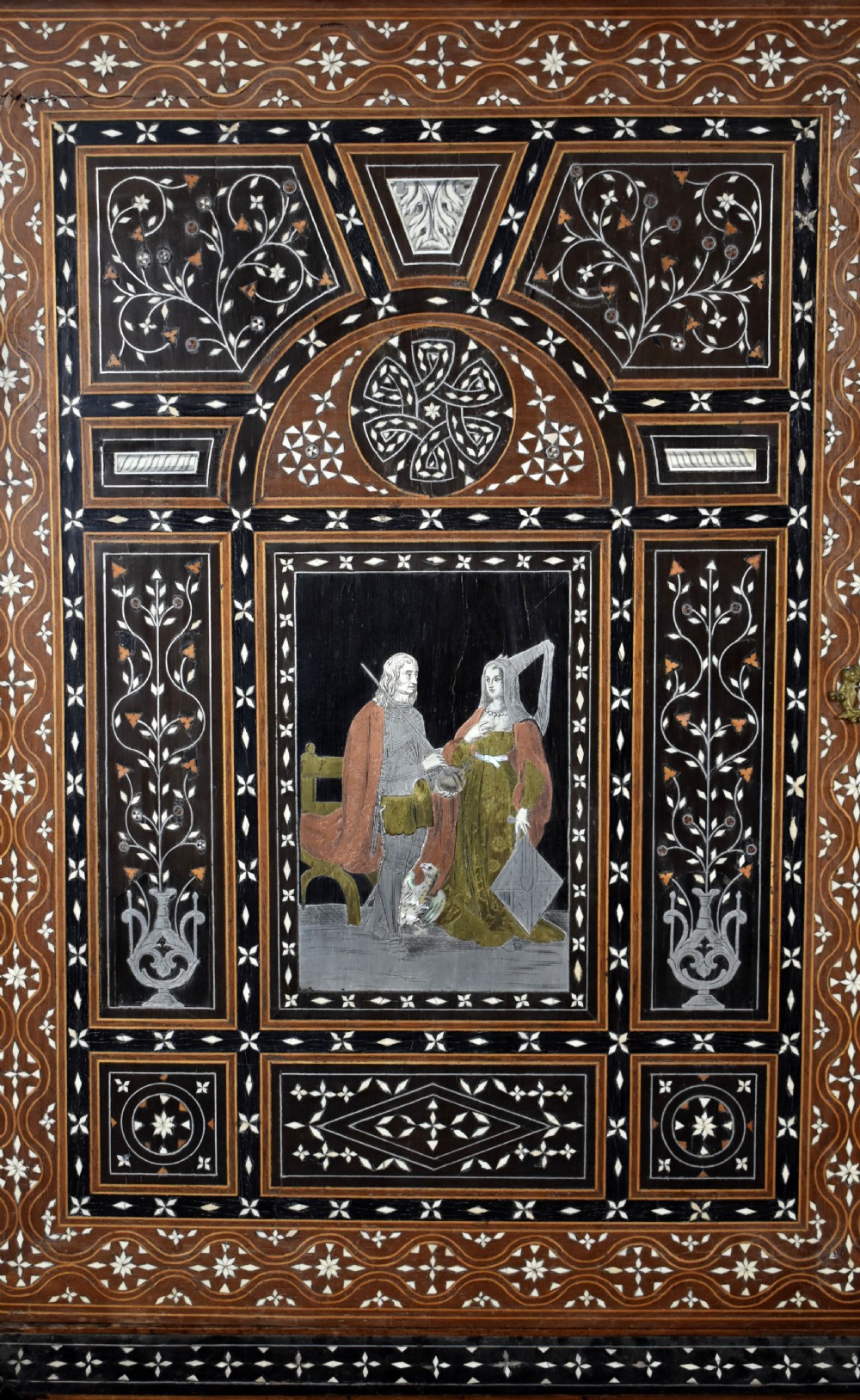 19th Century Profusely Inlaid Mahogany Cabinet View XXV