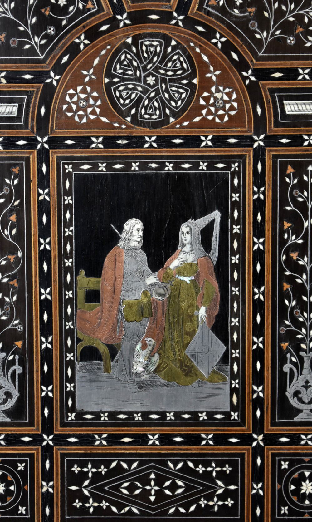 19th Century Profusely Inlaid Mahogany Cabinet View XXVII