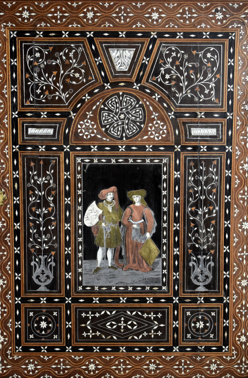 19th Century Profusely Inlaid Mahogany Cabinet View XXVIII
