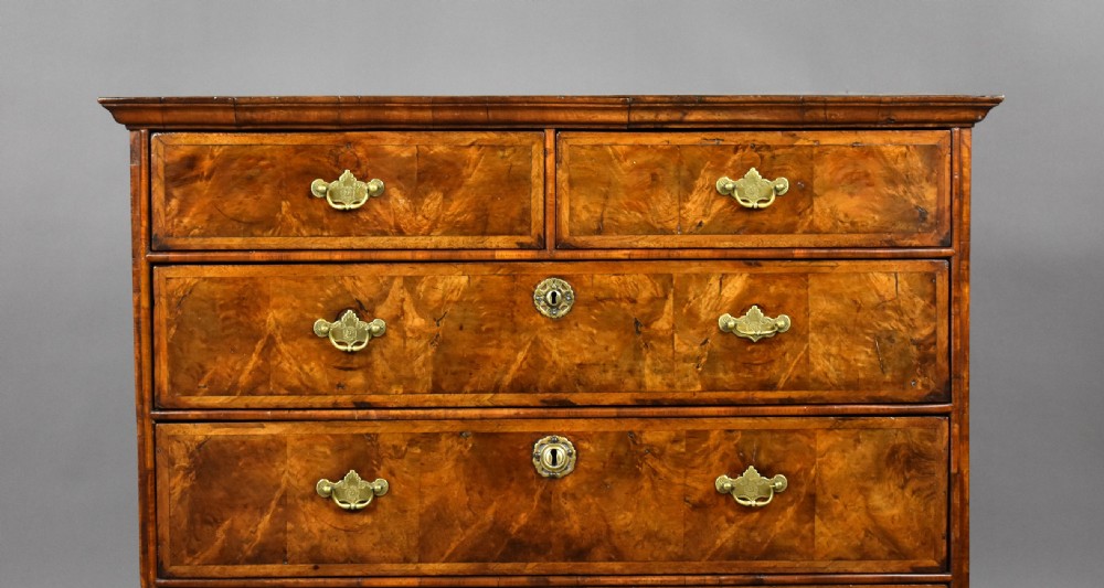 George II Walnut Chest of Drawers View III