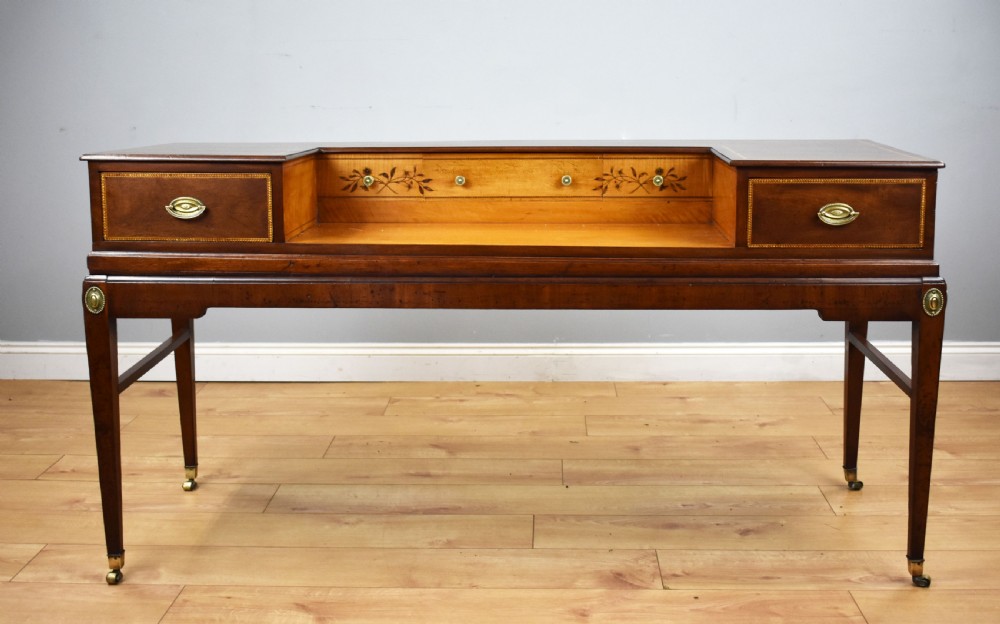 Victorian Mahogany & Satinwood Dressing Table View II
