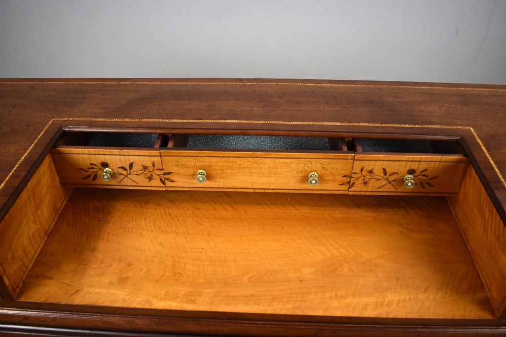 Victorian Mahogany & Satinwood Dressing Table View VI