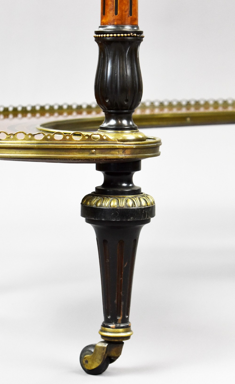 Victorian Walnut & Amboyna Writing Table by Gillows View XIII