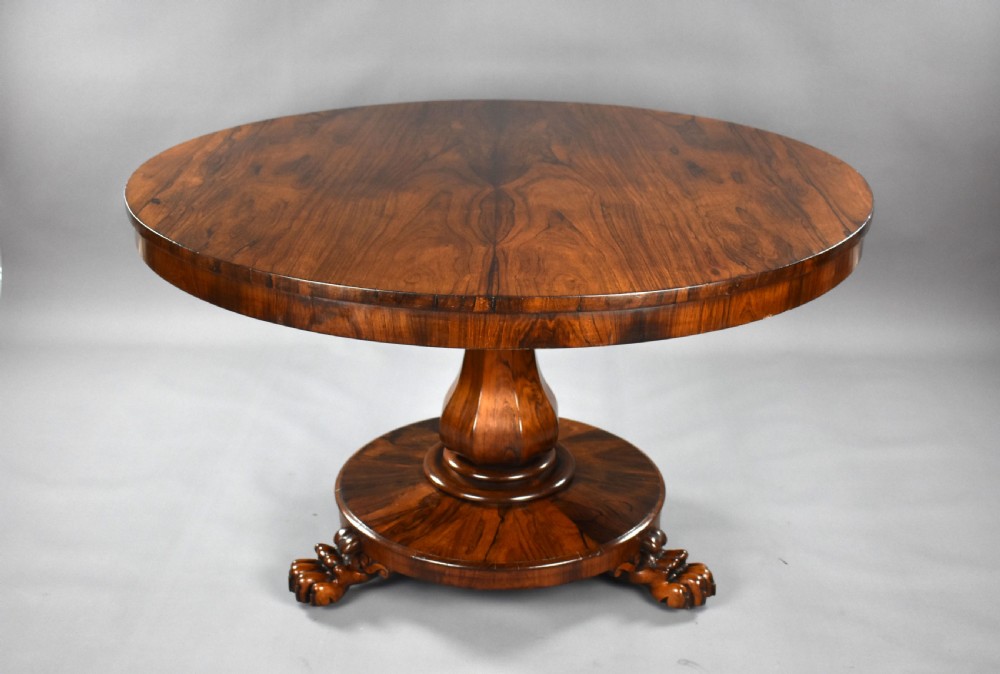 William IV Rosewood Circular Breakfast Table View III