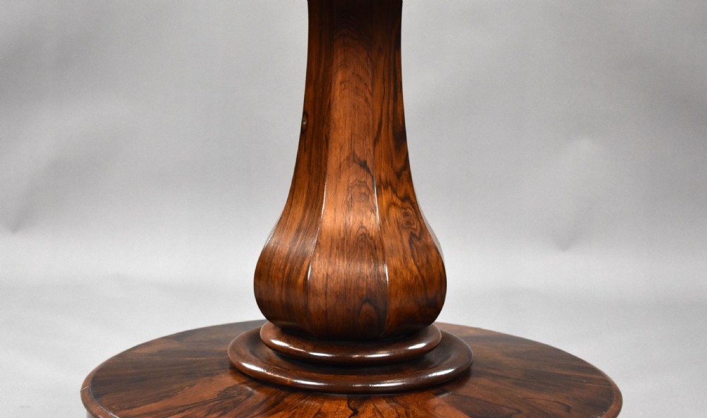 William IV Rosewood Circular Breakfast Table View VI