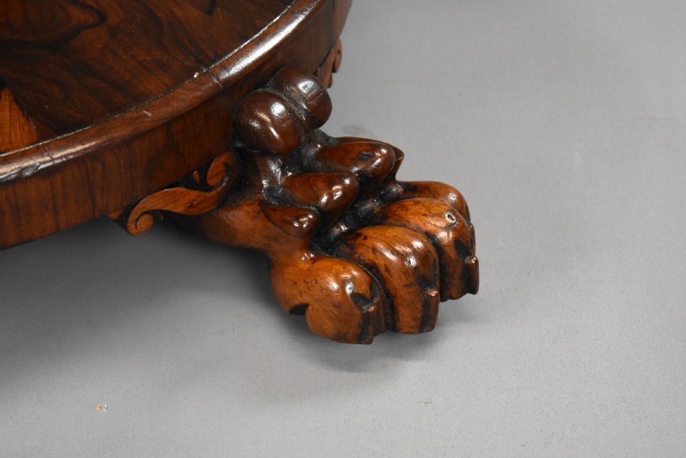William IV Rosewood Circular Breakfast Table View VIII
