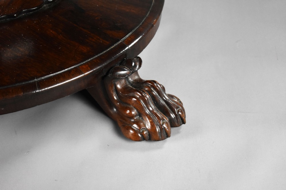 Large William IV Rosewood Breakfast Table View V