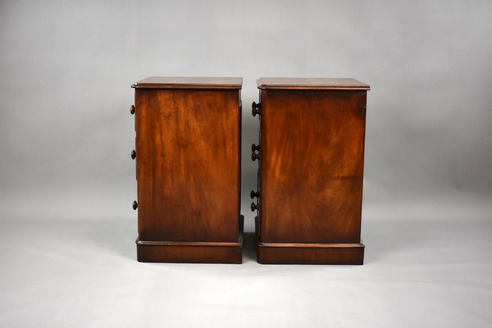 Pair Victorian Mahogany Bedside Chests View VIII