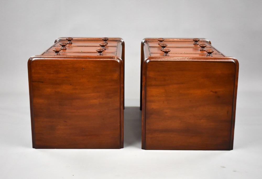 Pair Victorian Mahogany Bedside Chests View IX