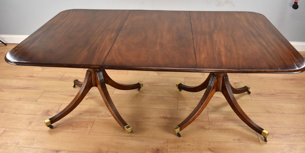 Regency Style Mahogany Pedestal Dining Table View III