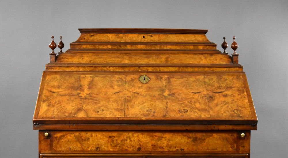 18th Century Burr Walnut Bureau View V