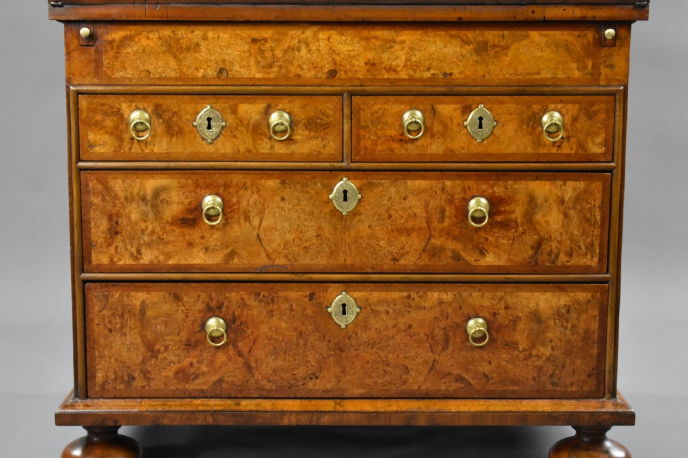 18th Century Burr Walnut Bureau View VII