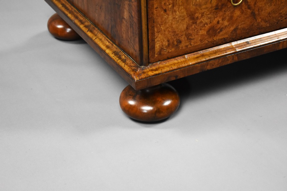18th Century Burr Walnut Bureau View XVIII