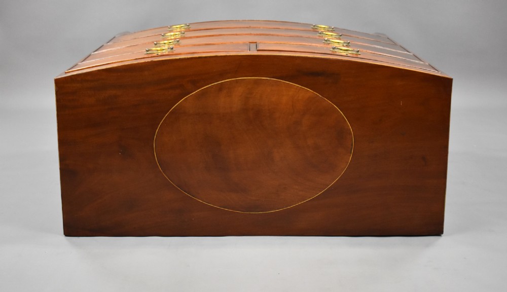 Regency Mahogany Bow Front Chest of Drawers View V