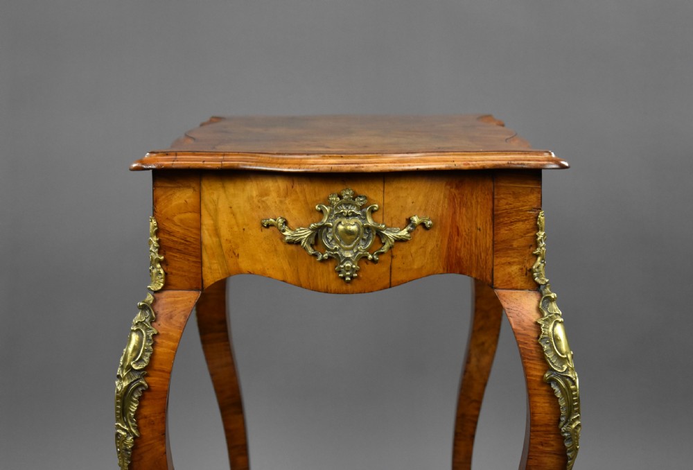 19th Century French Burr Walnut Writing Table View IV