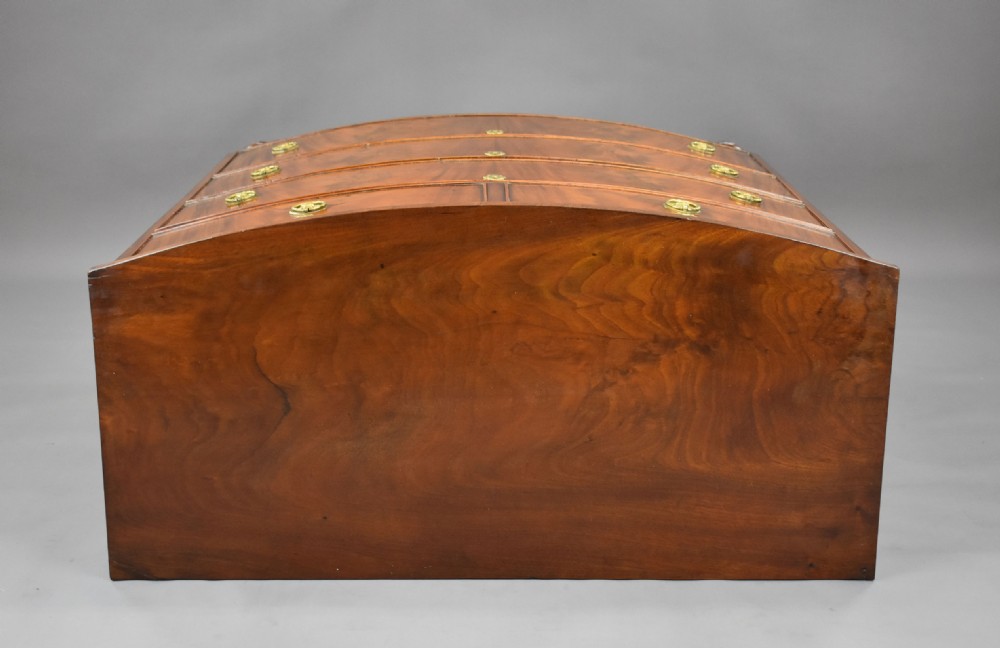 Victorian Mahogany Bow Front Chest of Drawers View VI