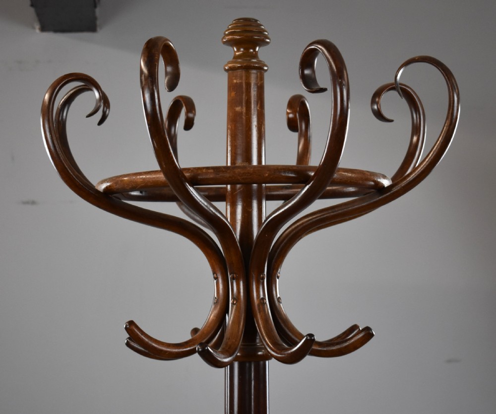 Victorian Stained Beech Bentwood Coat Stand View II