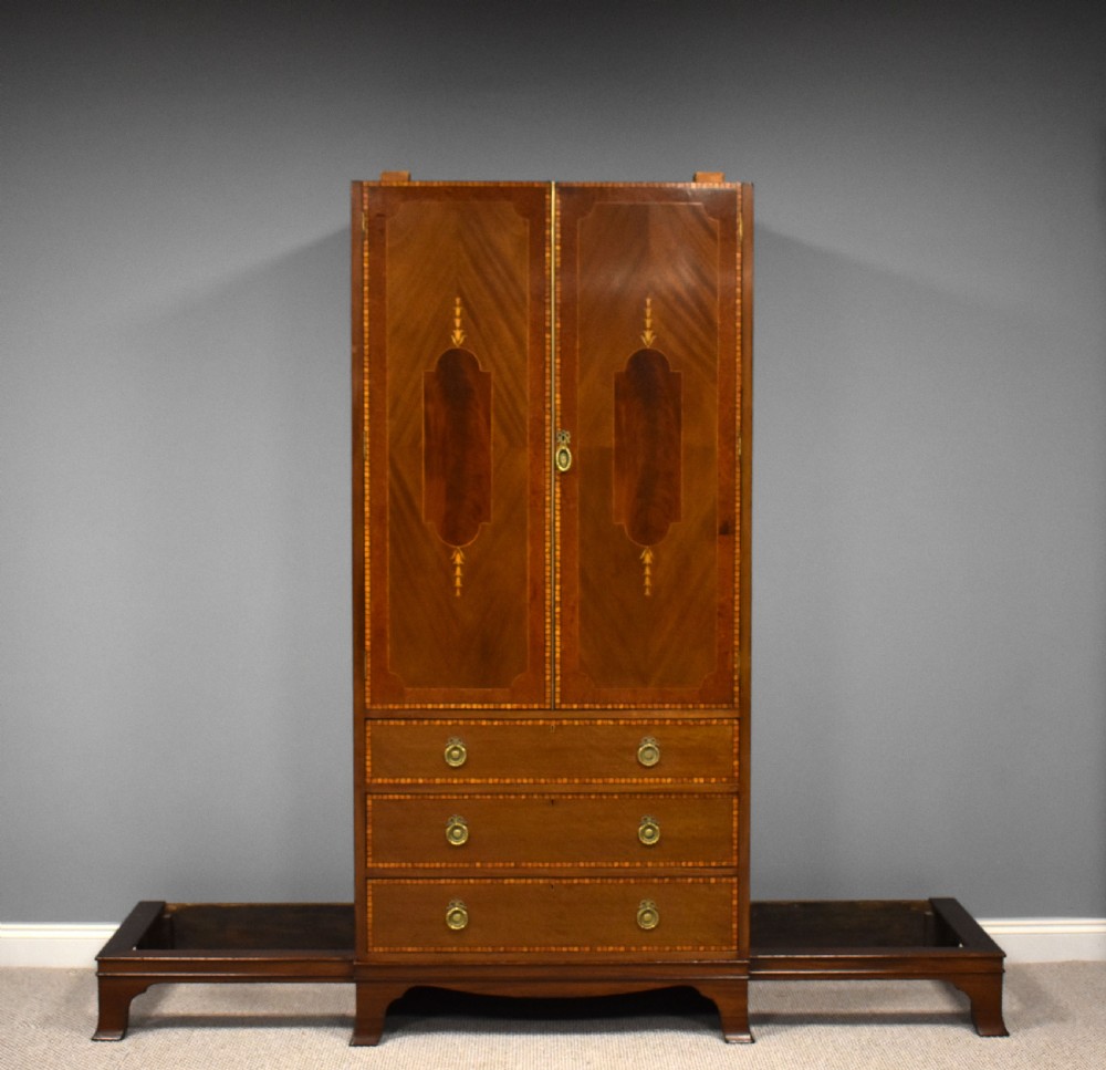 Edwardian Mahogany Wardrobe View II