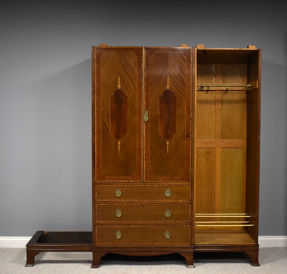 Edwardian Mahogany Wardrobe View III