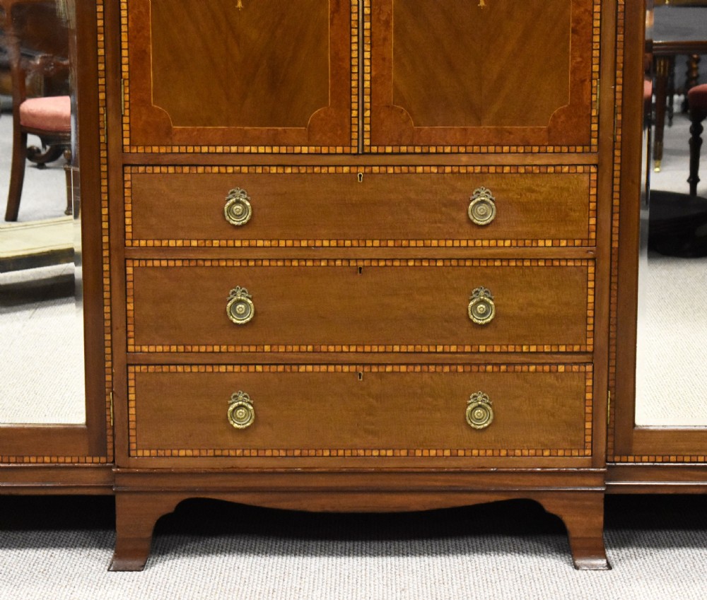 Edwardian Mahogany Wardrobe View VIII