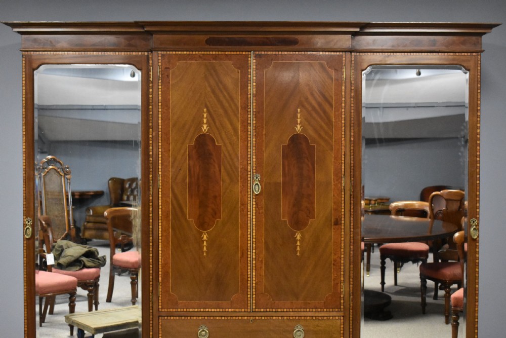 Edwardian Mahogany Wardrobe View XII