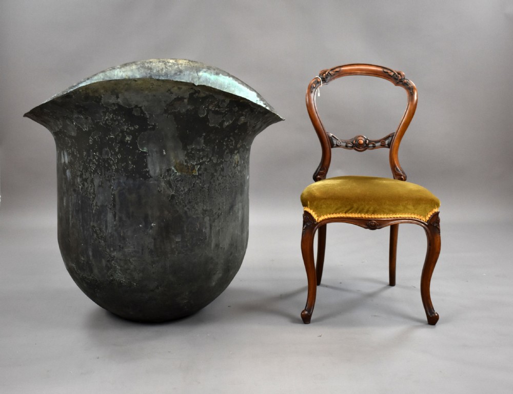 Large Victorian Solid Copper Cauldron