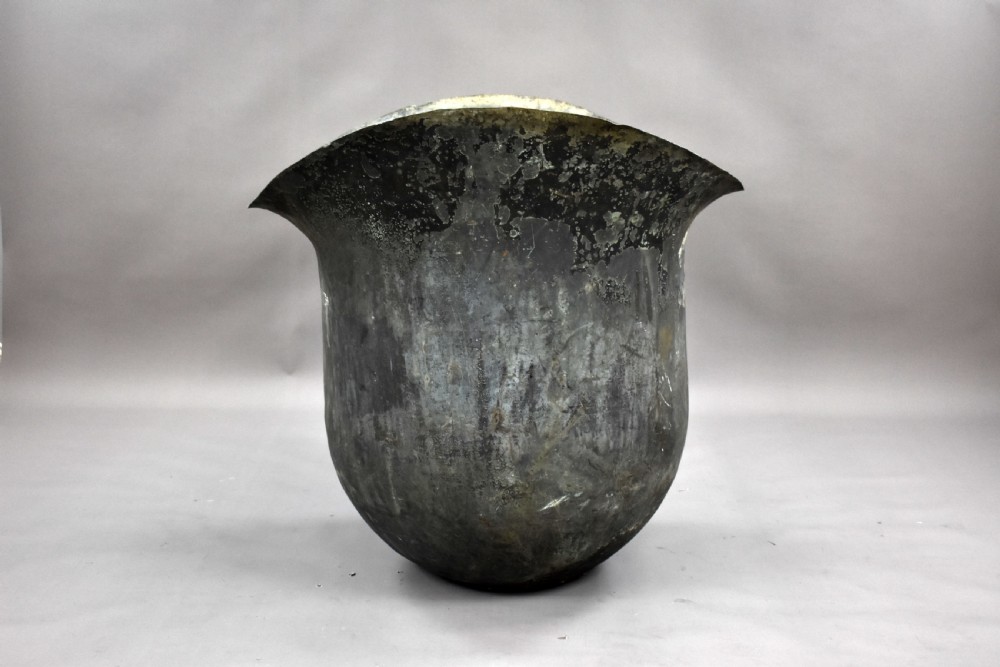 Large Victorian Solid Copper Cauldron View III