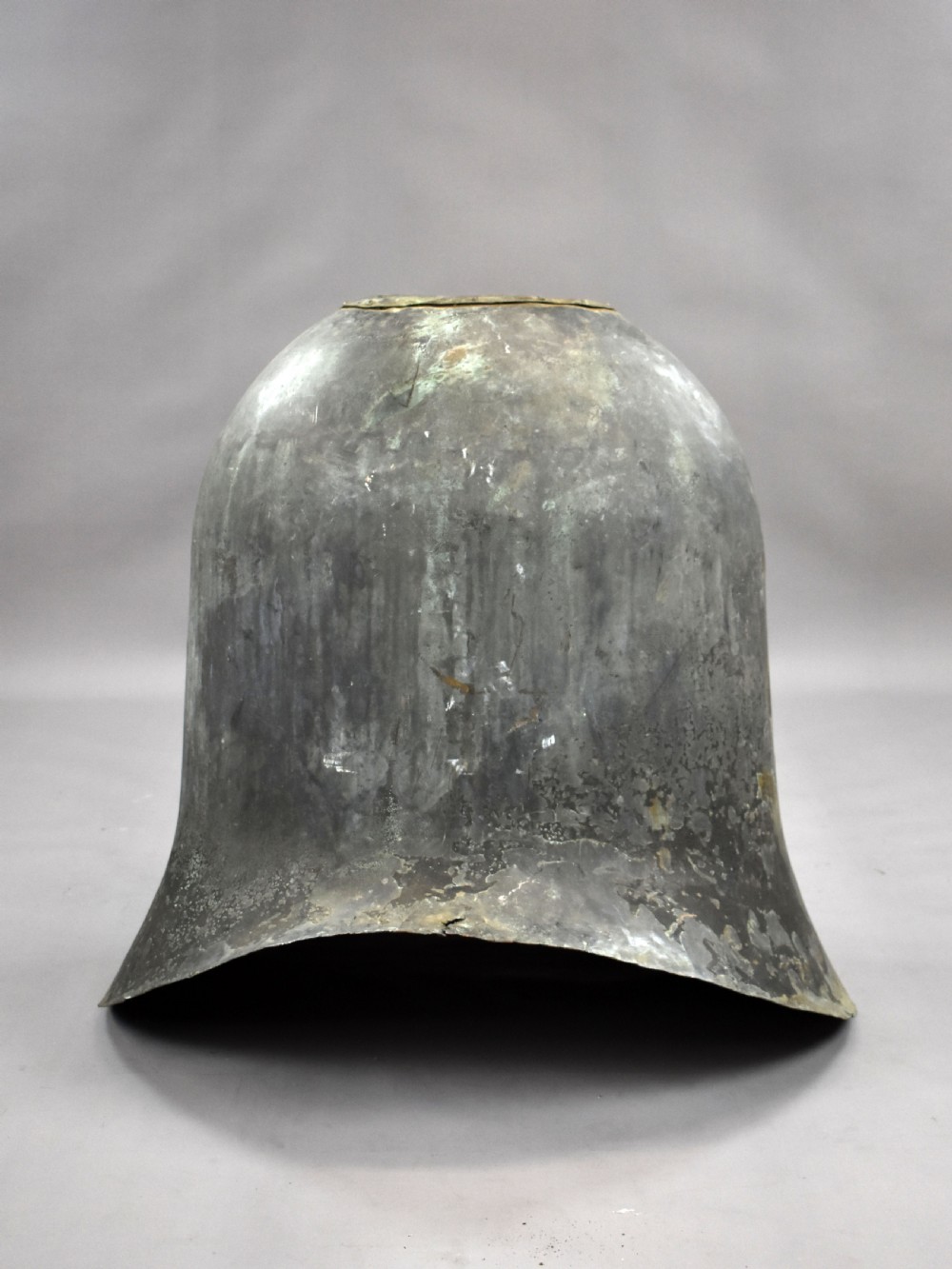 Large Victorian Solid Copper Cauldron View V