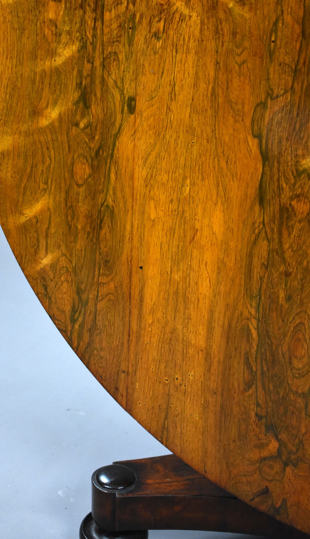 Large William IV Rosewood Circular Breakfast Table View V