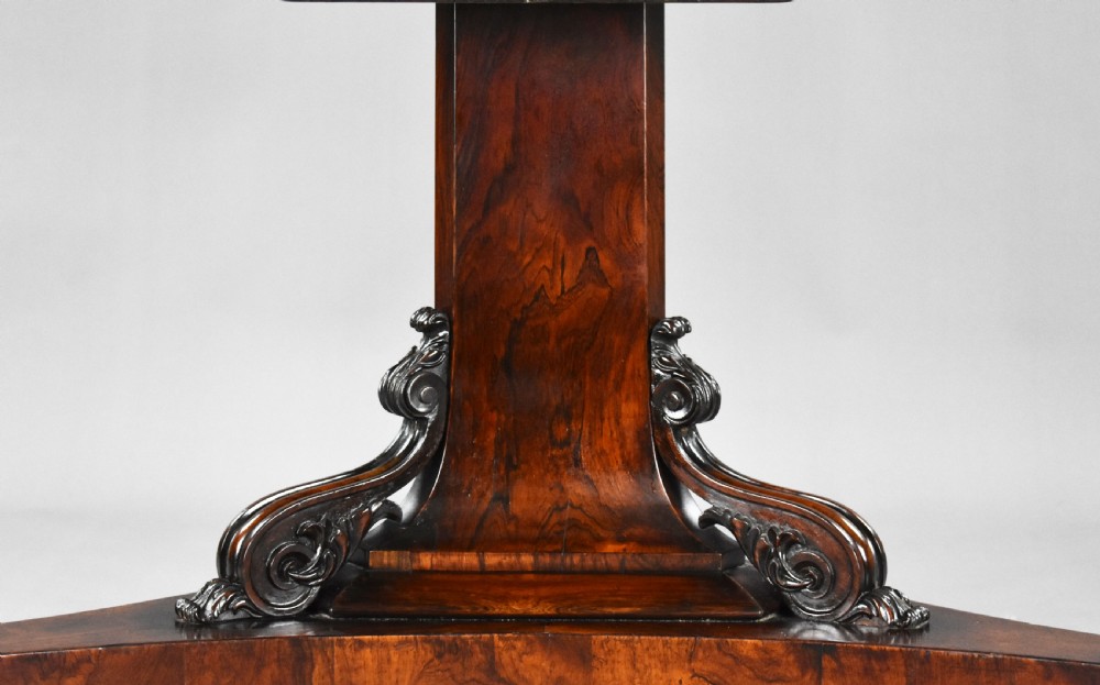 Large William IV Rosewood Circular Breakfast Table View VII